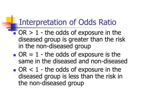 odds interpretation|interpretation odds ratio.